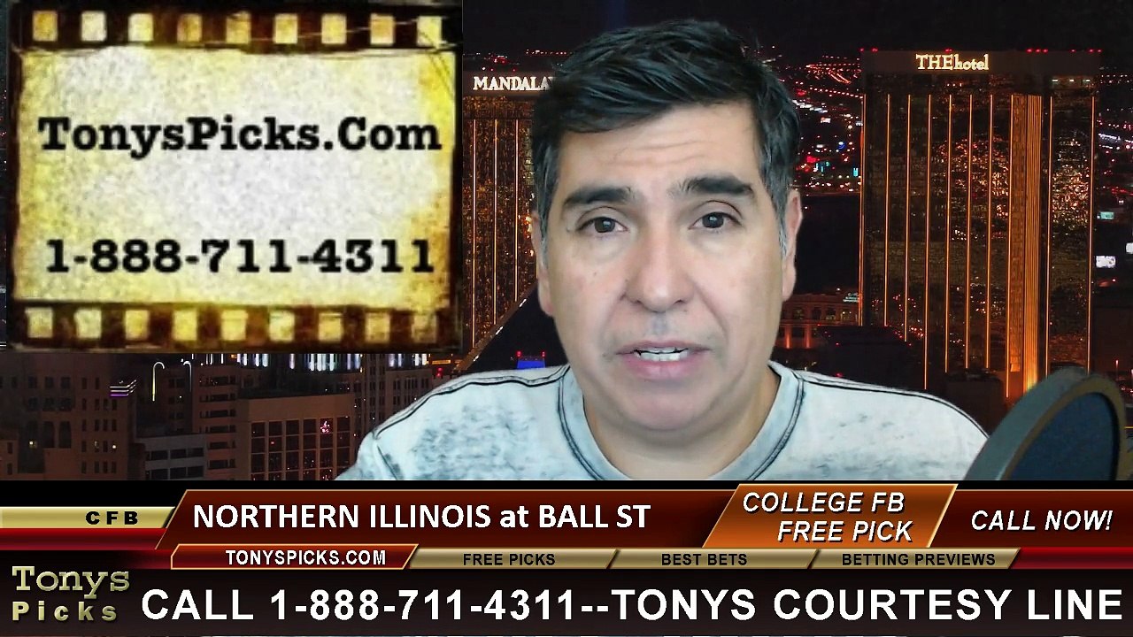 Ball St Cardinals vs. Northern Illinois Huskies Free Pick Prediction NCAA College Football Odds Preview 11-5-2014