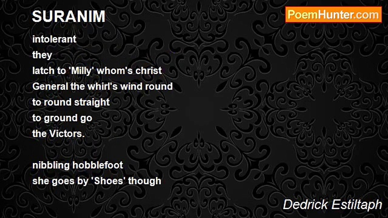 Dedrick Estiltaph - SURANIM