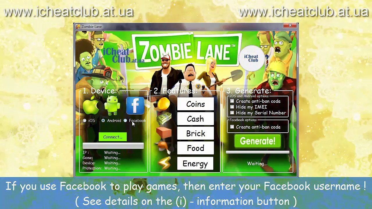 Zombie Lane - Hack Tool 2014 - Coins , Cash , Brick , Food , Energy New!!