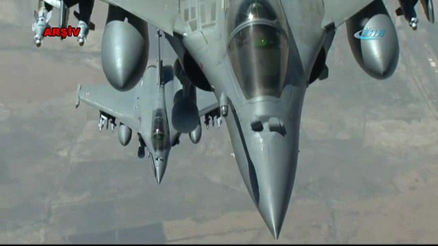 IŞİD mevzileri bomba yağmuruna tutuldu