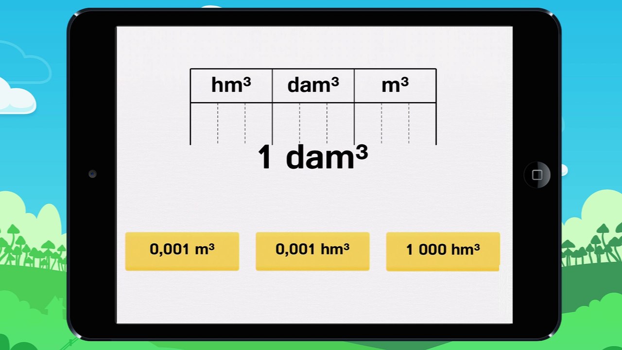 Conversion de volume (m3) - vidéo 2