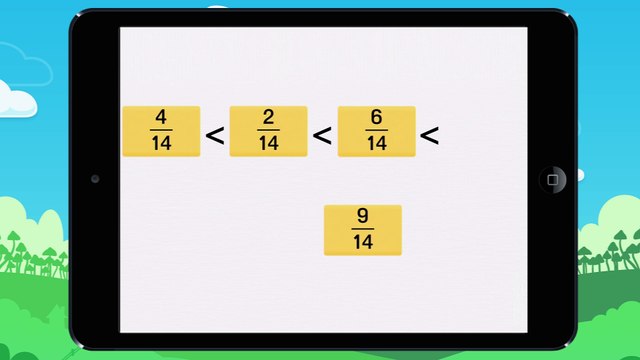 Comparer des fractions - vidéo 5