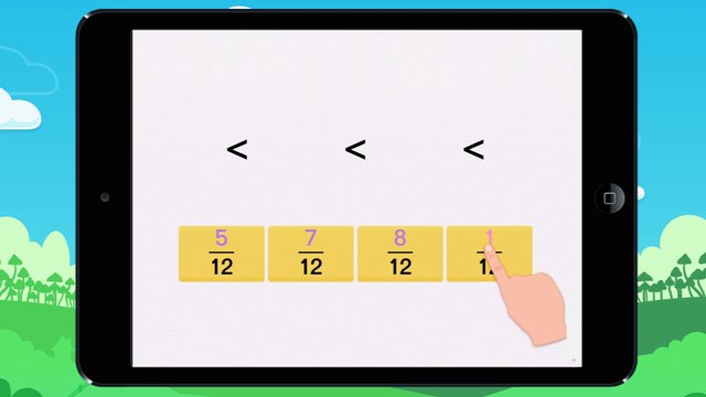 Comparer des fractions - vidéo 4