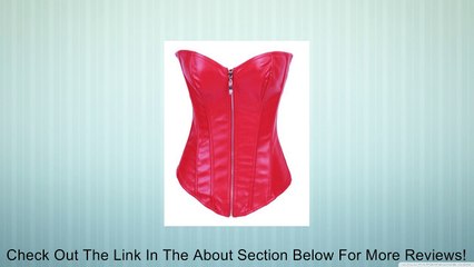 JustEmily Women's Full Boned Leather Corset with Zip Front Lace-Up Back Review