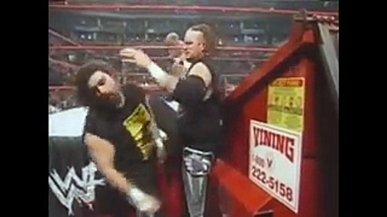 [#Wrestlemania XIV] Cactus Jack and Chainsaw Charlie vs. New Age Outlaws (Dumpster Match)