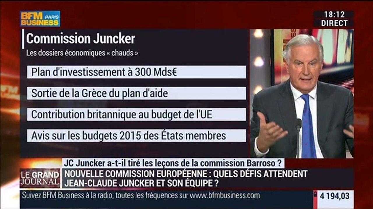 Jean-Claude Juncker a-t-il tiré les leçons de la commission Barroso ?: Michel Barnier, Christian de Boissieu, David Thesmar et Emmanuel Lechypre (1/5) - 03/11