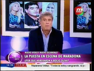 La puesta en escena de Maradona