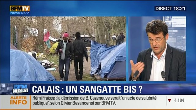 BFM Story: Calais: Bernard Cazeneuve annonce l'ouverture d'un nouveau centre pour les migrants - 03/11