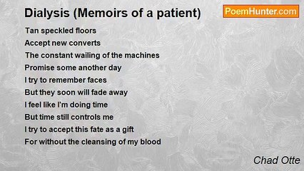 Chad Otte's Journey Through Dialysis: A Patient's Memoir 🩺