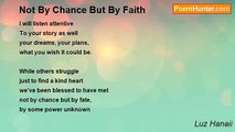 Luz Hanaii - Not By Chance But By Faith