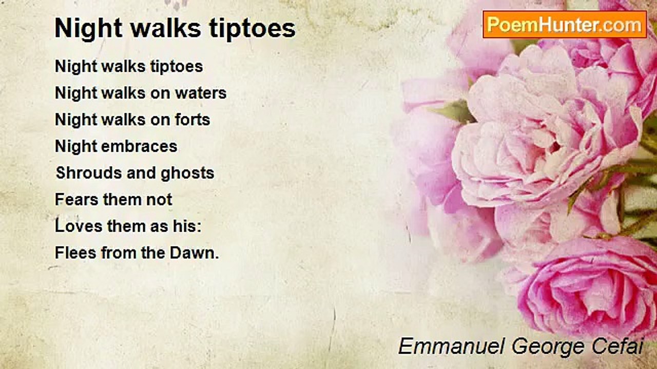 Emmanuel George Cefai - Night walks tiptoes