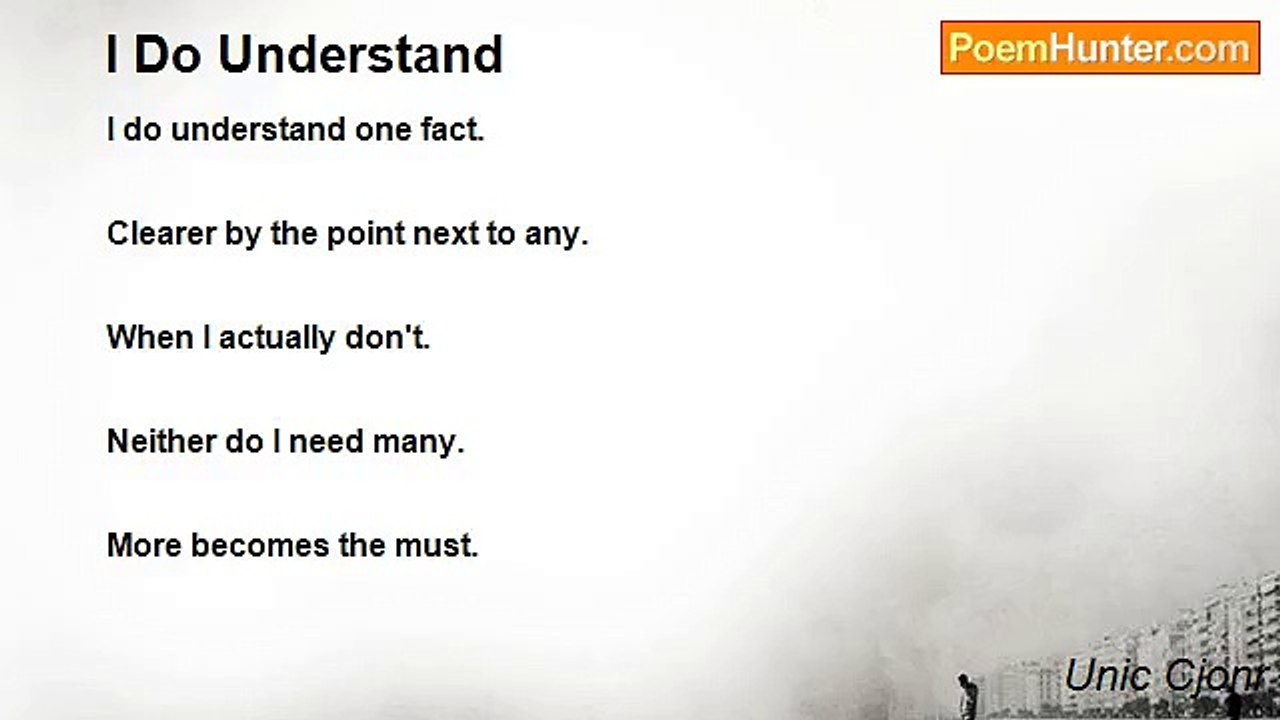 Unic Cjonr - I Do Understand