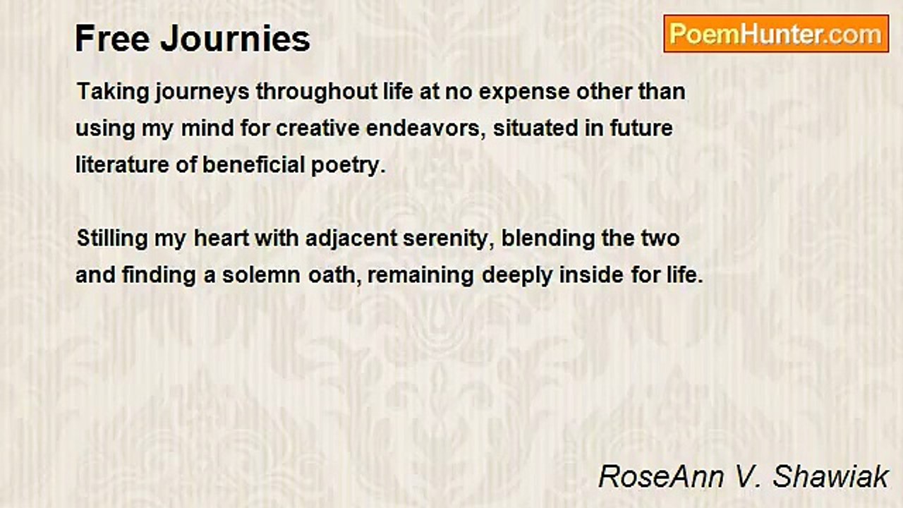 RoseAnn V. Shawiak - Free Journies