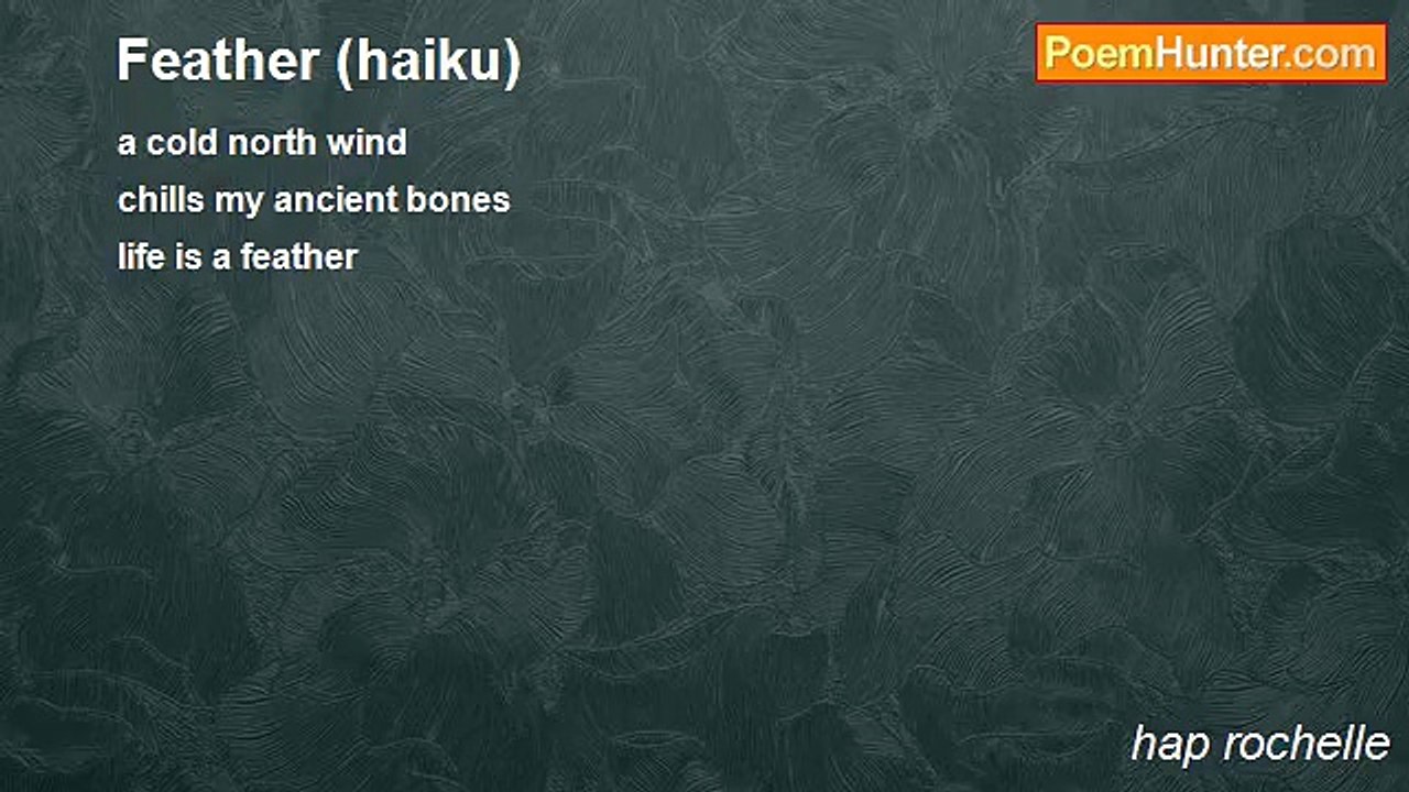 hap rochelle - Feather (haiku)