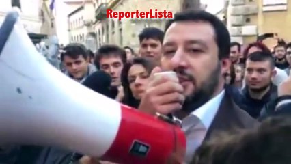 Matteo Salvini a Siena, non vogliamo morire renziani