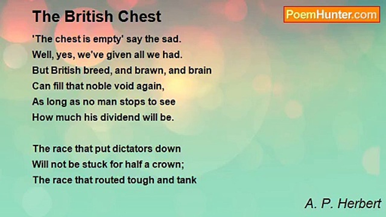 A. P. Herbert - The British Chest