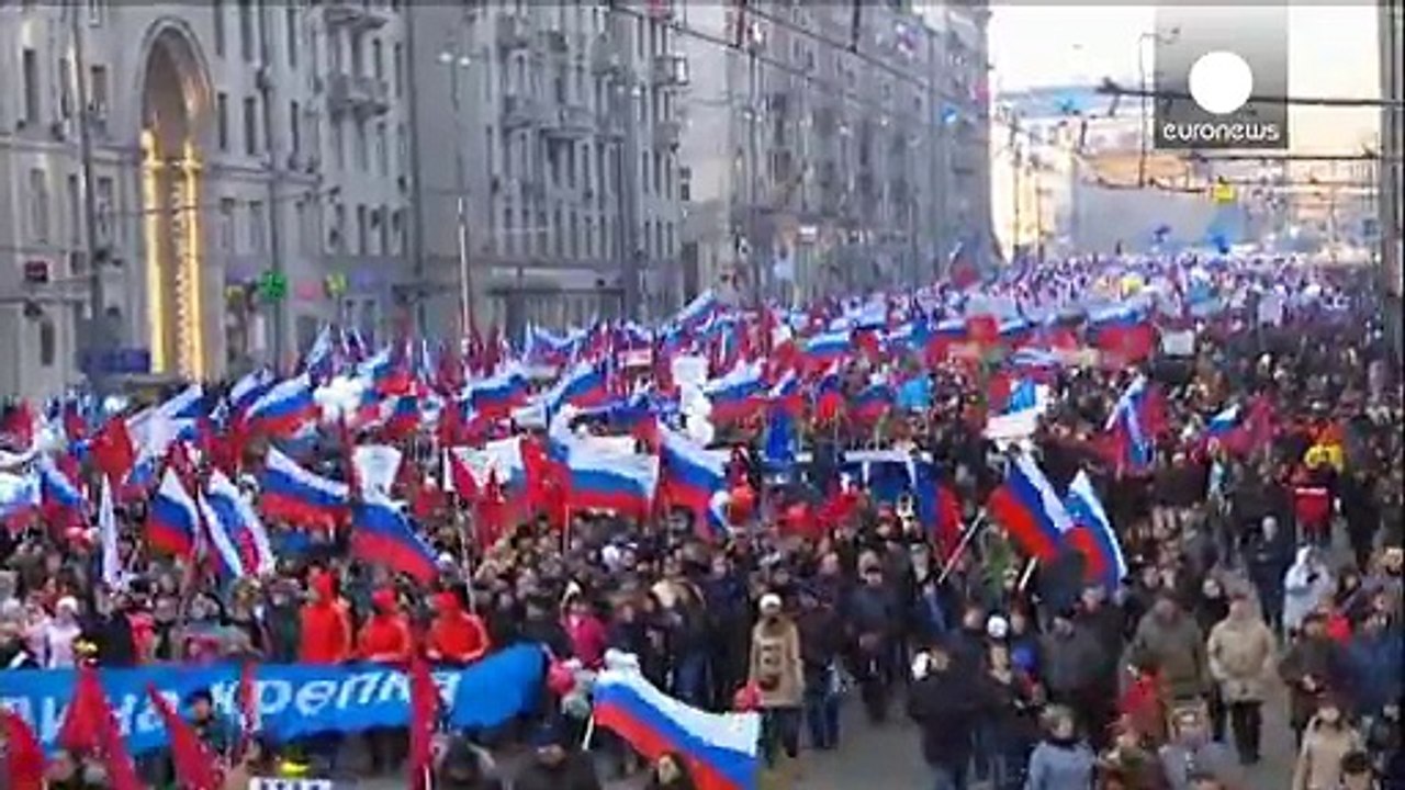 Rusia celebra el Día de la Unidad del Pueblo con marchas en Moscú