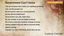 Suzanna Chevalier - Government Can't Solve