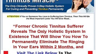 Tinnitus Miracle Pdf Free + DISCOUNT + BONUS