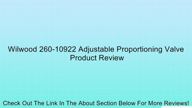 Wilwood 260-10922 Adjustable Proportioning Valve Review