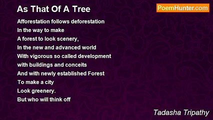 Tadasha Tripathy - As That Of A Tree