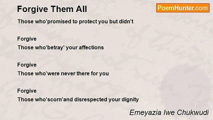 Emeyazia Iwe Chukwudi - Forgive Them All