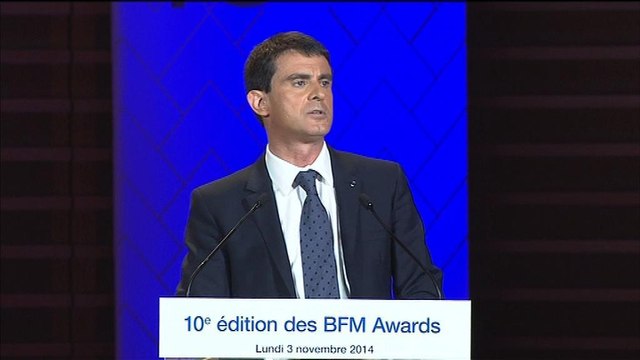 Manuel Valls aux BFM Awards: L'image de notre pays est en train de changer