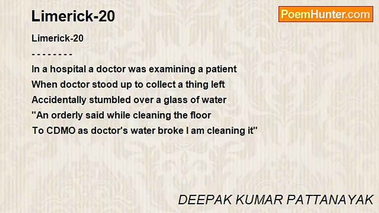 DEEPAK KUMAR PATTANAYAK - Limerick-20