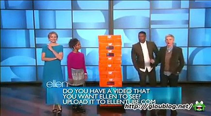 The Cast Of Annie Play Giant Jenga Nov 03 2014