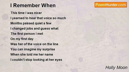 Holly Moon - I Remember When