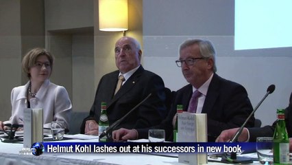 Helmut Kohl lashes out at his successors in new book