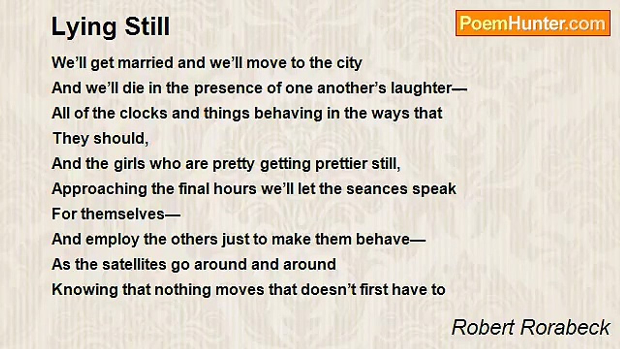 Robert Rorabeck - Lying Still