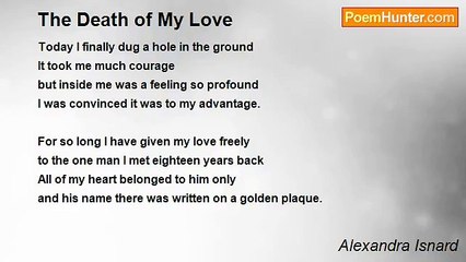 Alexandra Isnard - The Death of My Love