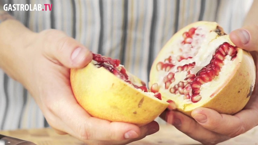 eng how to deseed a pomegranate quickly