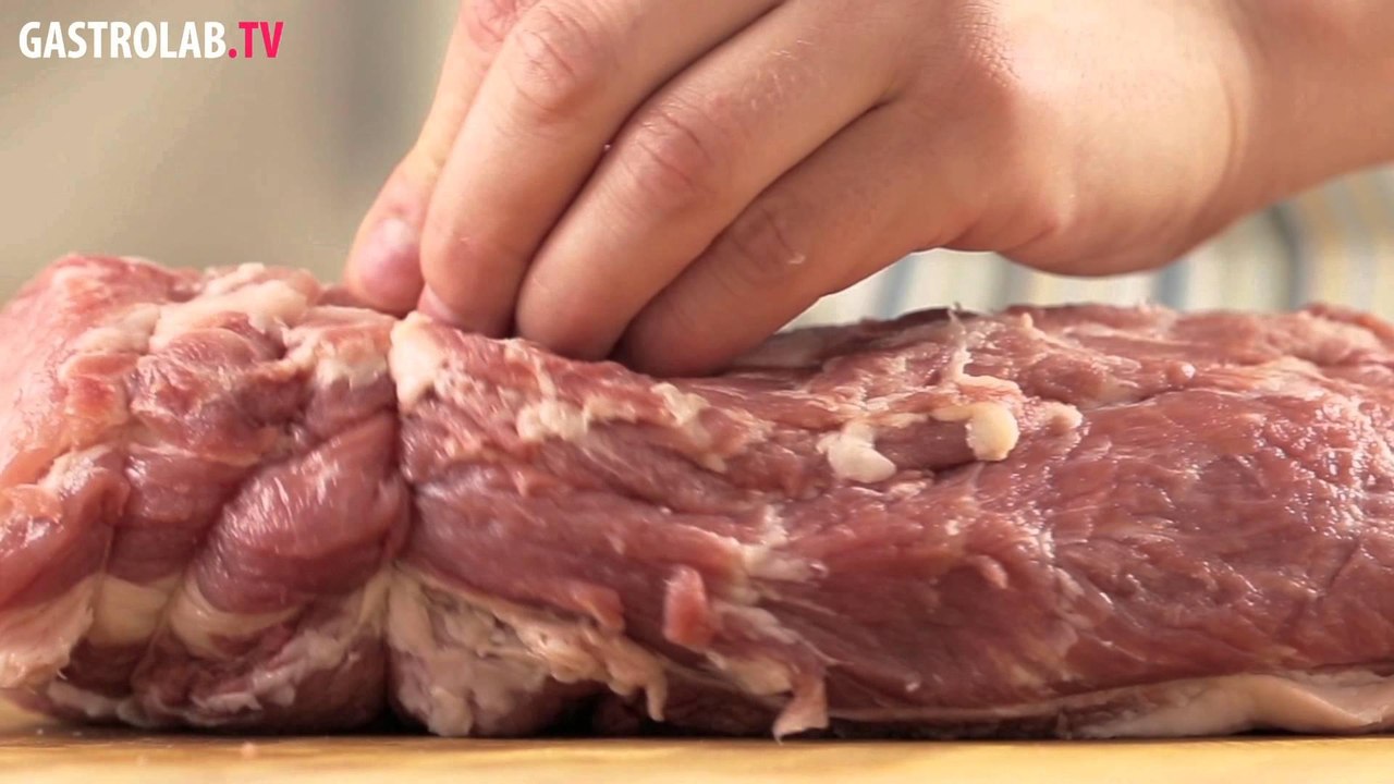 eng how to tie a roast with a string