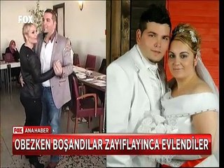 Obezken boşandılar zayıflayınca yeniden evlenmeye karar verdiler
