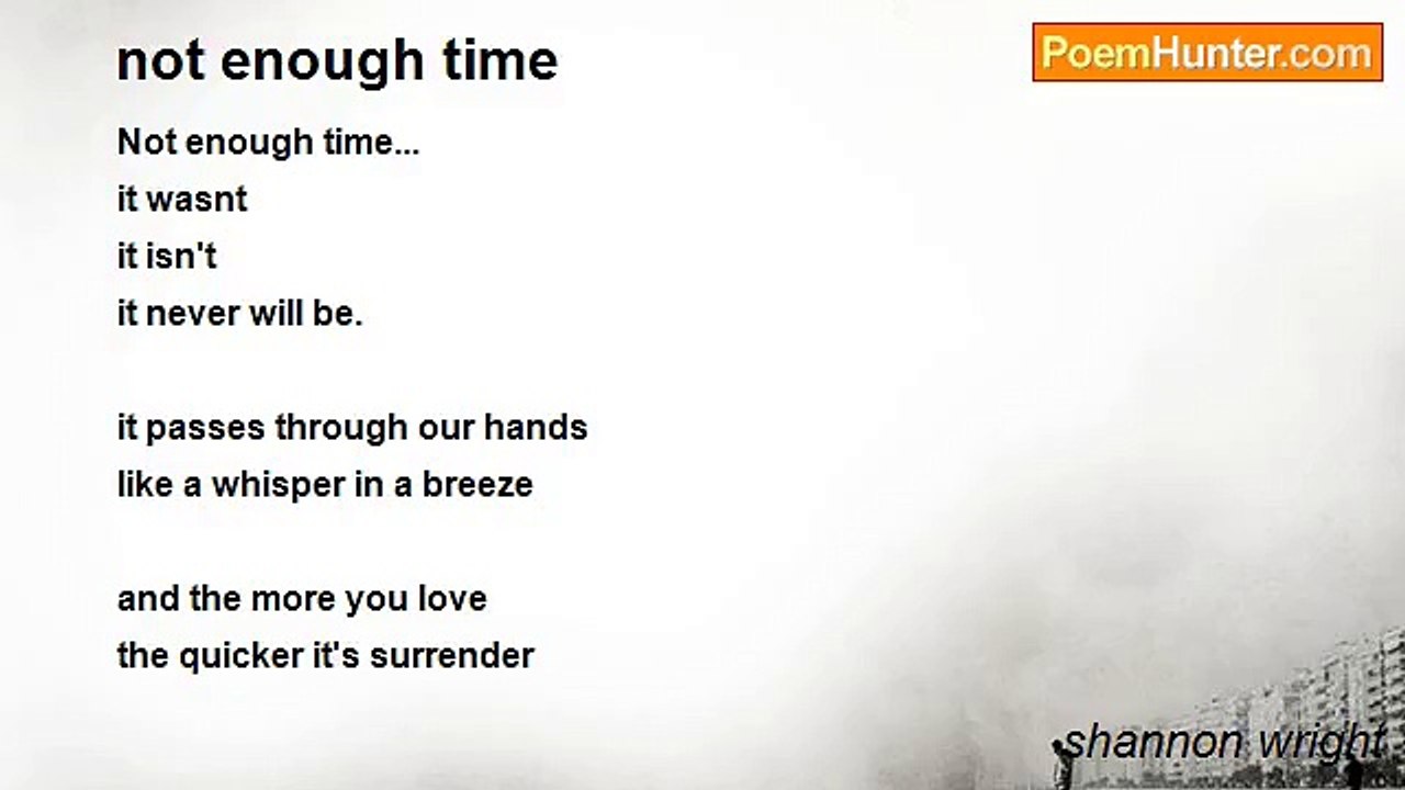 shannon wright - not enough time
