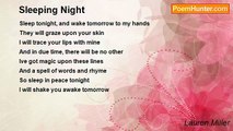 Lauren Miller - Sleeping Night