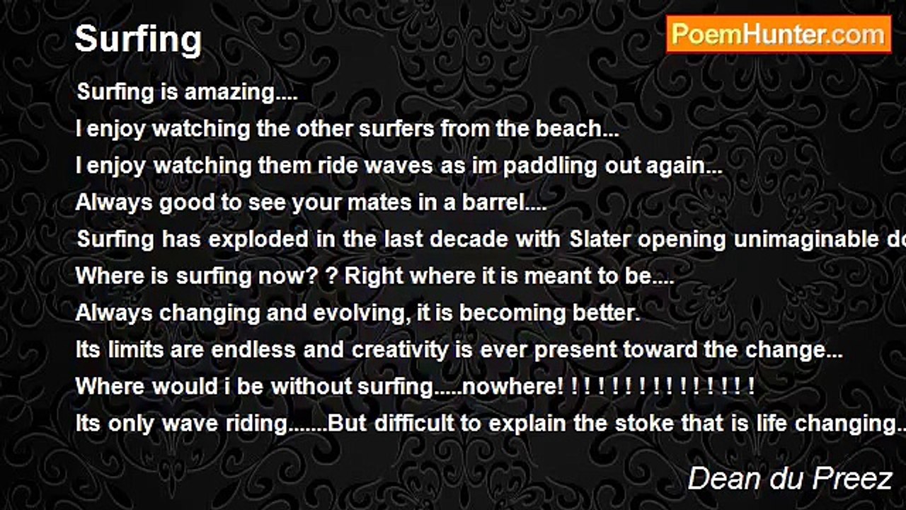 Dean du Preez - Surfing