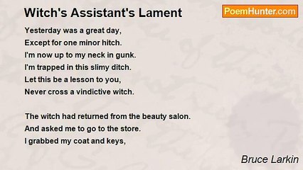Bruce Larkin - Witch's Assistant's Lament
