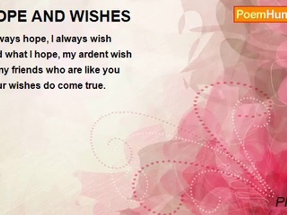 Philo Yan - HOPE AND WISHES