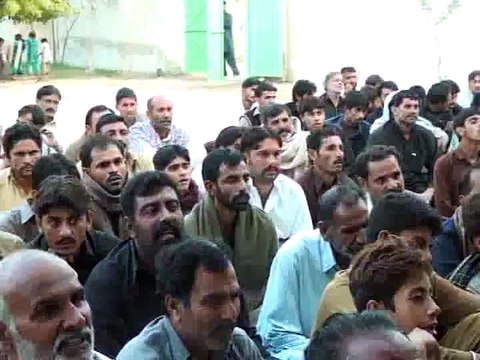 Majlis 11 muharam 2014 p 2 Zakir Malik Sajid Hussain at Kot Bahadar Jhang