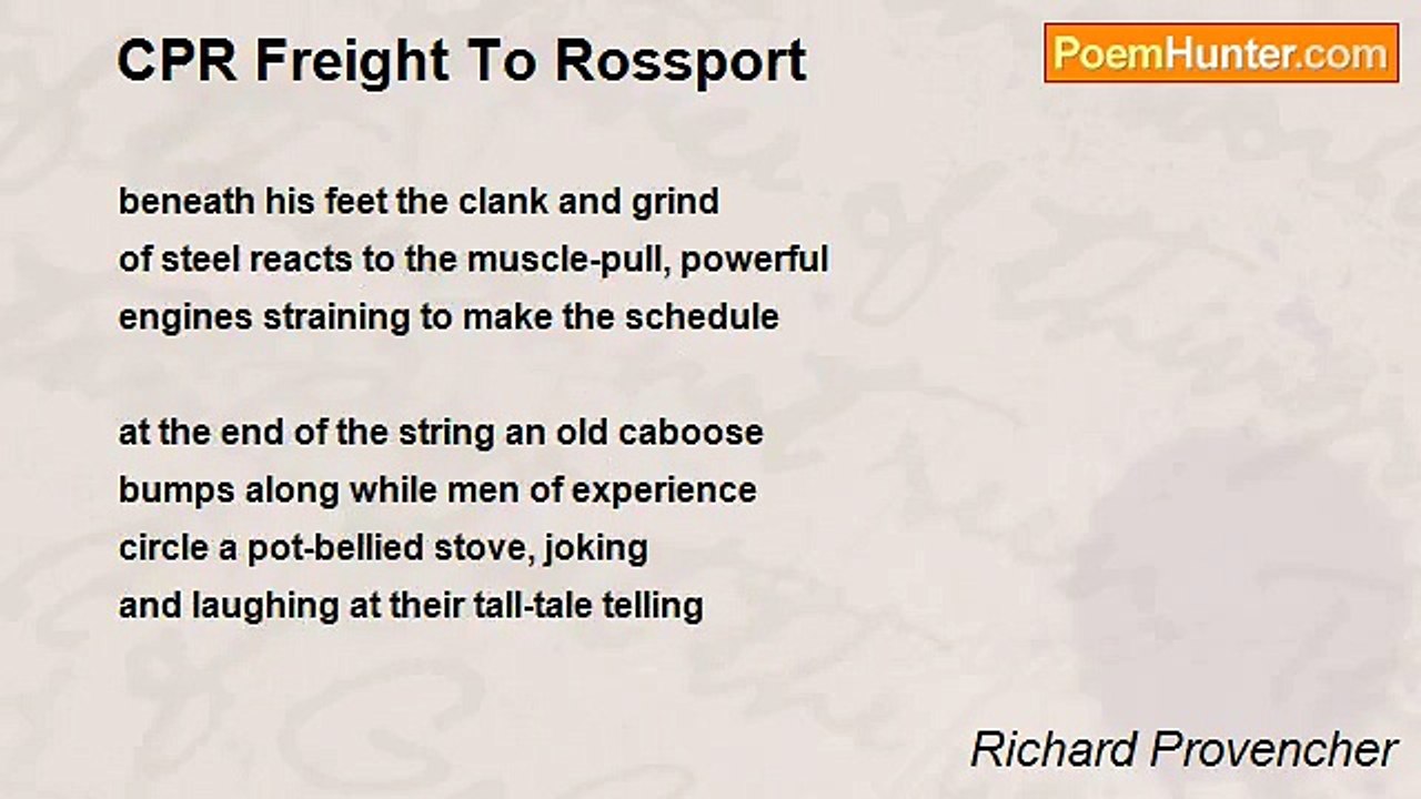 Richard Provencher - CPR Freight To Rossport