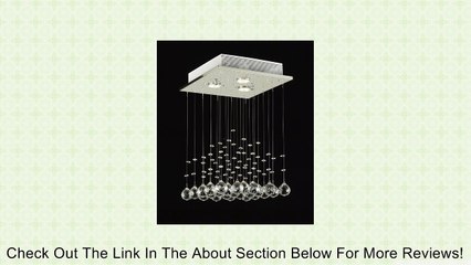 Modern Chandelier Rain Drop Lighting Crystal Ball Fixture Pendant Ceiling Lamp H18 X W12, 3 Lights, Free Shipping Review