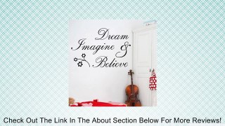 Dream Imagine Believe Wall Quote Sticker Art Decal Vinyl Baby Room Decor Mural Review