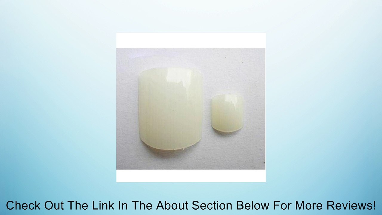 500 pcs Natural Color Acrylic False Toe Tips for Nail Art Design Review