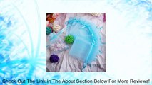 100pcs Sky Blue Sheer Organza Jewelry Pouches Wedding Party Favor Gift Bags 6X8cm Review