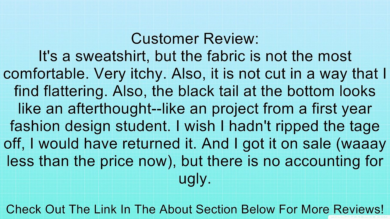 Two by Vince Camuto Women's Plus-Size Shirt Tail Falling Sweatshirt Review