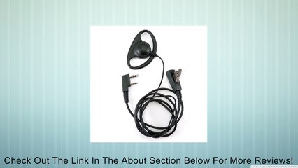 D Tpye Earpiece Headset for 2 PIN Kenwood PUXING QUANSHENG WEIERWEI WOUXUN Radio TK-360G TK-360 TK-370 TK-370G TK-372G TK-372 TK-373G TK-373 TK-378G TK388G etc. Review