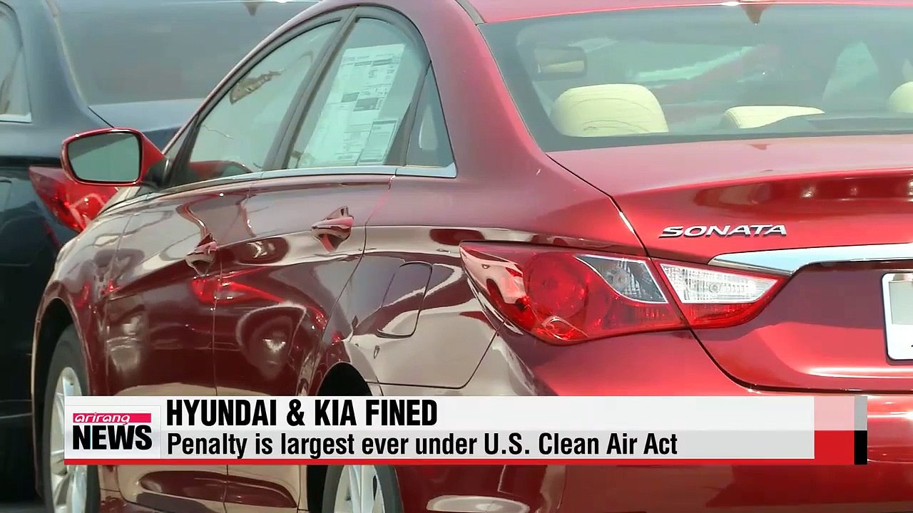 Hyundai and Kia Motors fined record amount by U.S. EPA